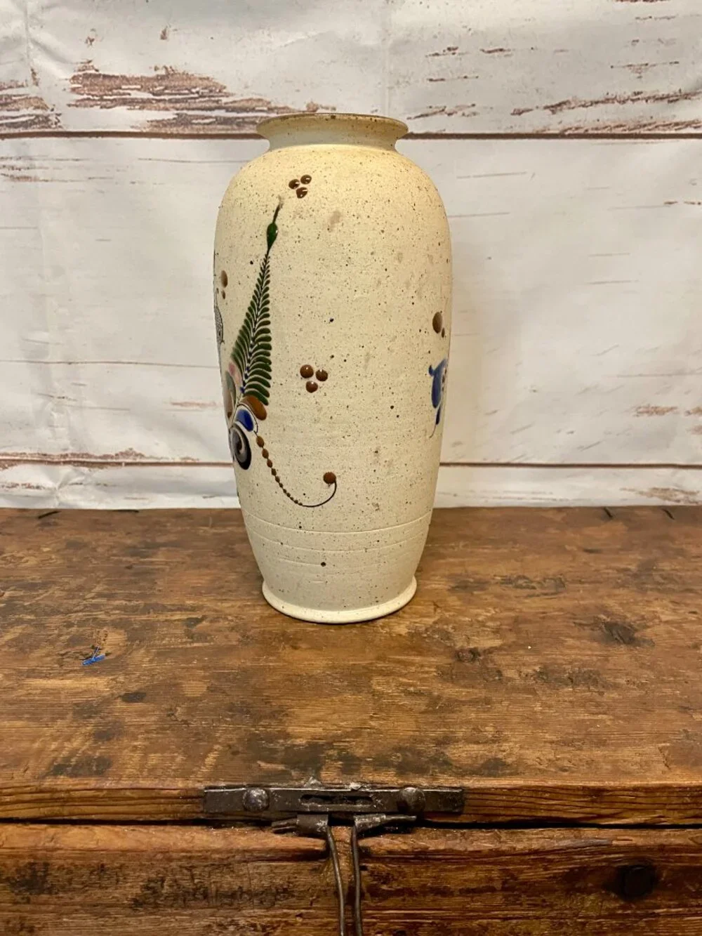 Vintage Mexican Tonala Sandstone Pottery Vase